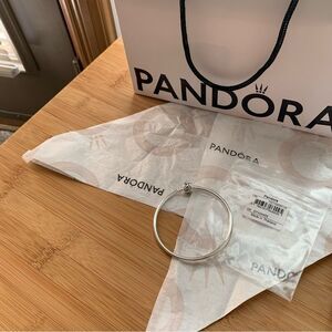 Pandora Authentic Shooting Star Clasp Sterling Silver Medium Bracelet